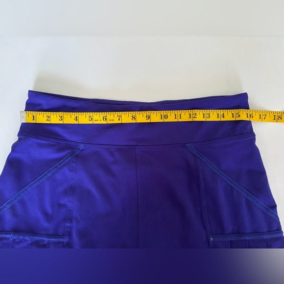 Athleta Tennis Skort Side Pleats Royal Blue Size Medium - Picture 5 of 7